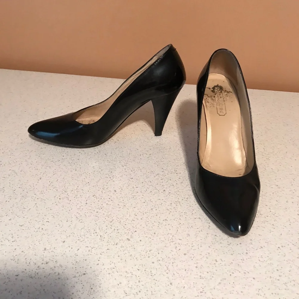 Black Coach Pumps - Picture 1 of 5